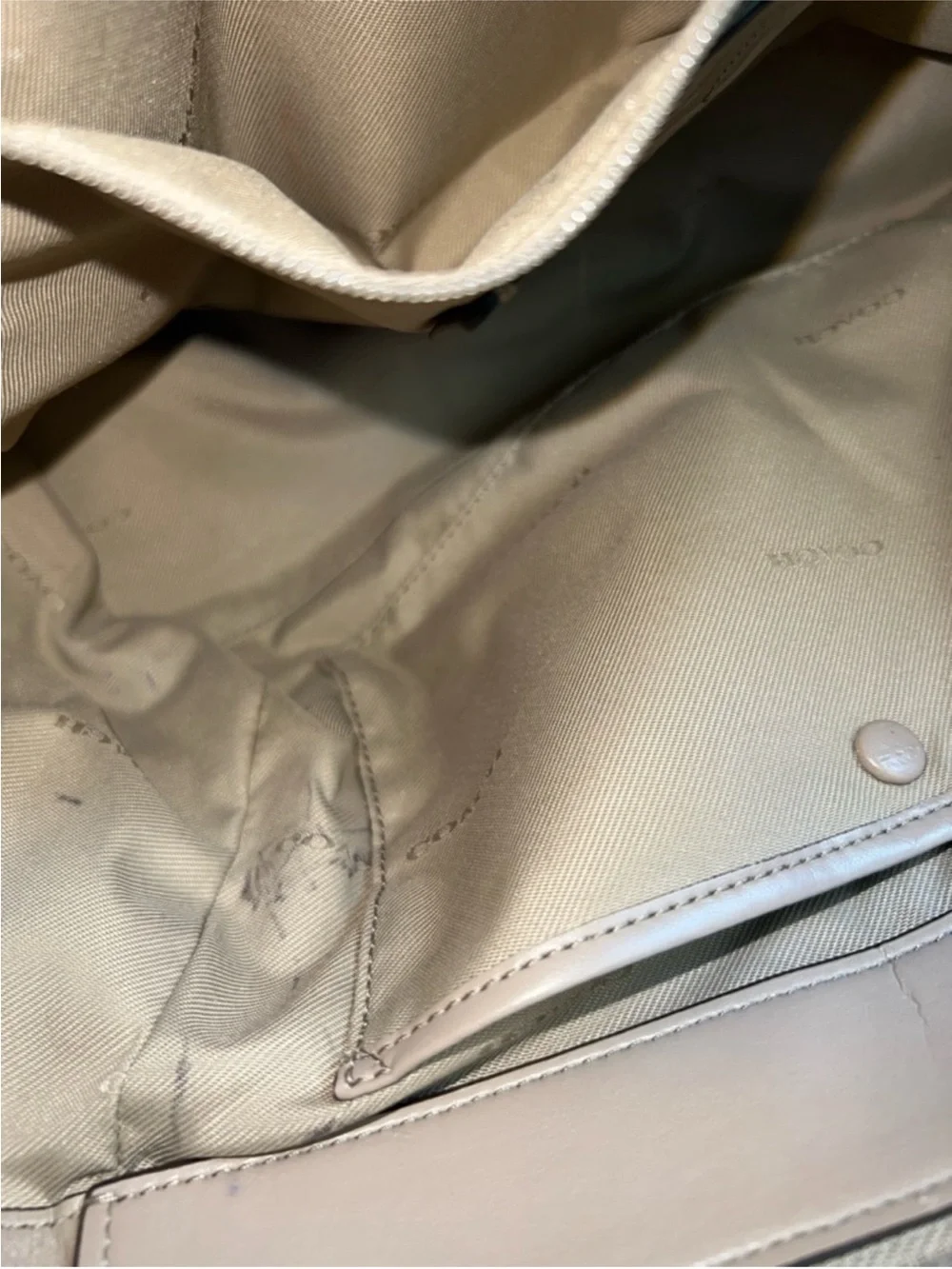 Coach  Leather Satchel Bag with Removable Strap